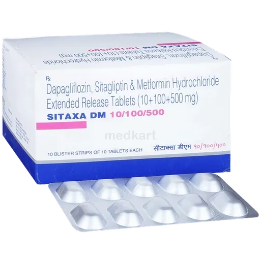 sitaxa dm 10/100/500mg tablet 10's